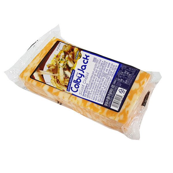 캘리포니아 콜비 잭 슬라이스 치즈 681g (약 30매)